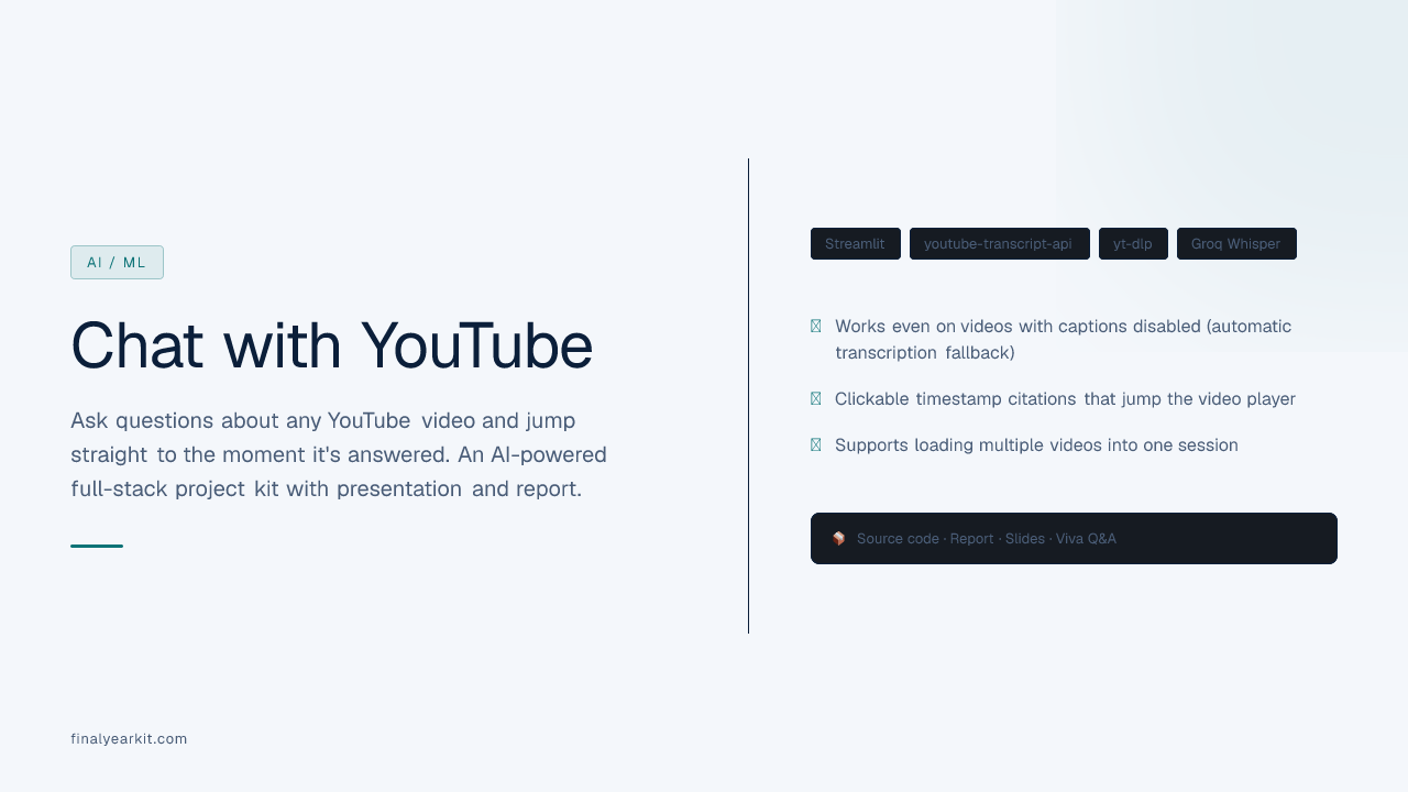 Chat with YouTube