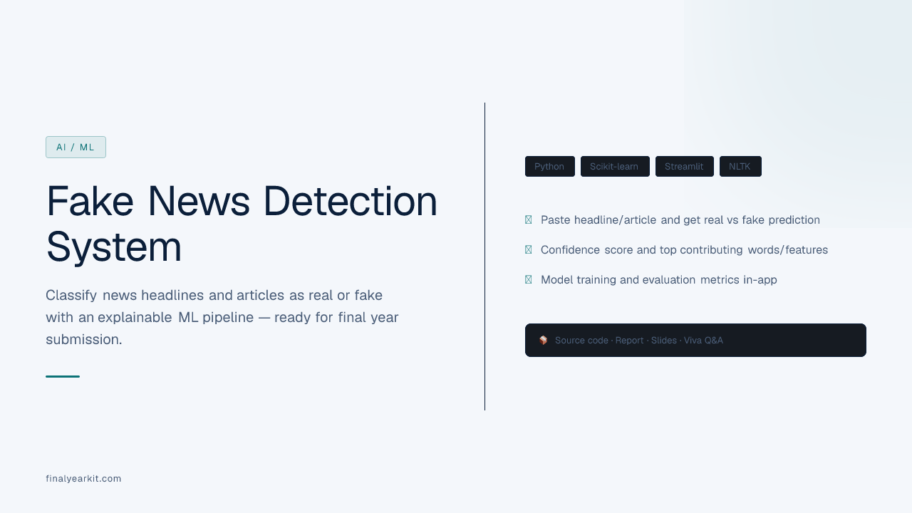 Fake News Detection System
