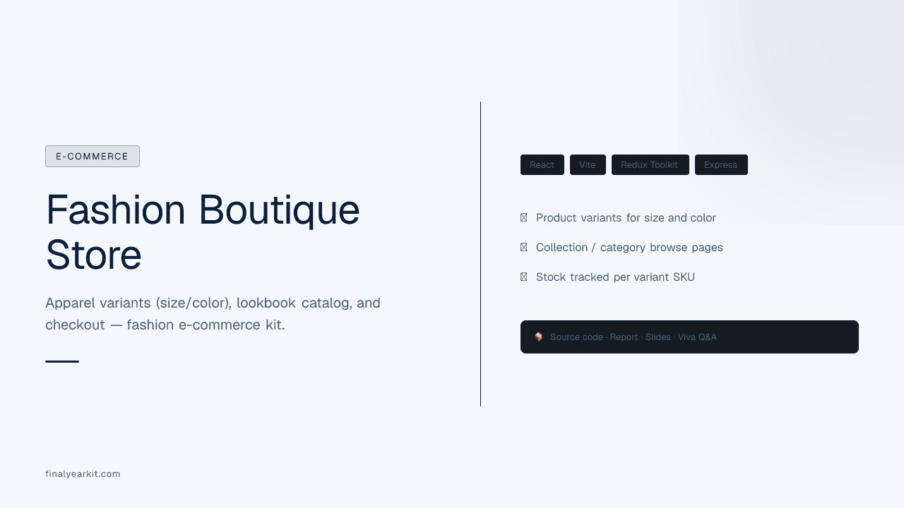 Fashion Boutique Store