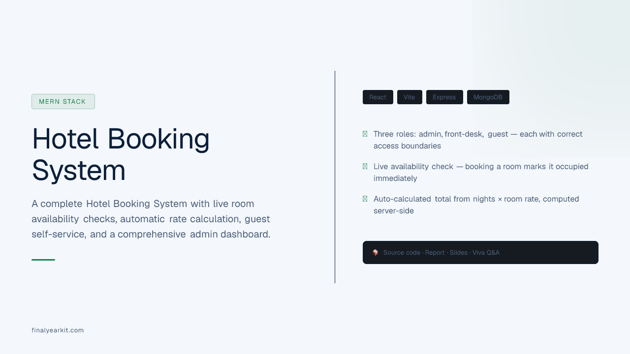Hotel Booking System