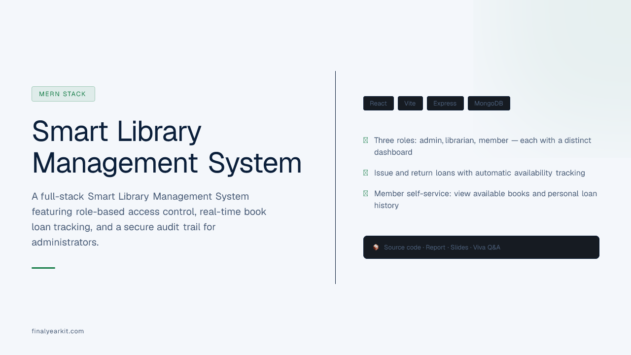 Smart Library Management System