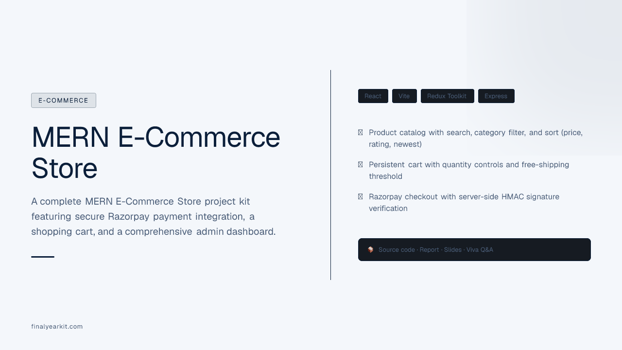 MERN E-Commerce Store