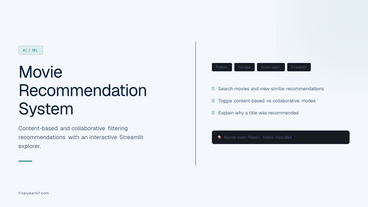Movie Recommendation System