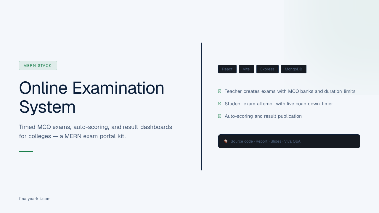 Online Examination System