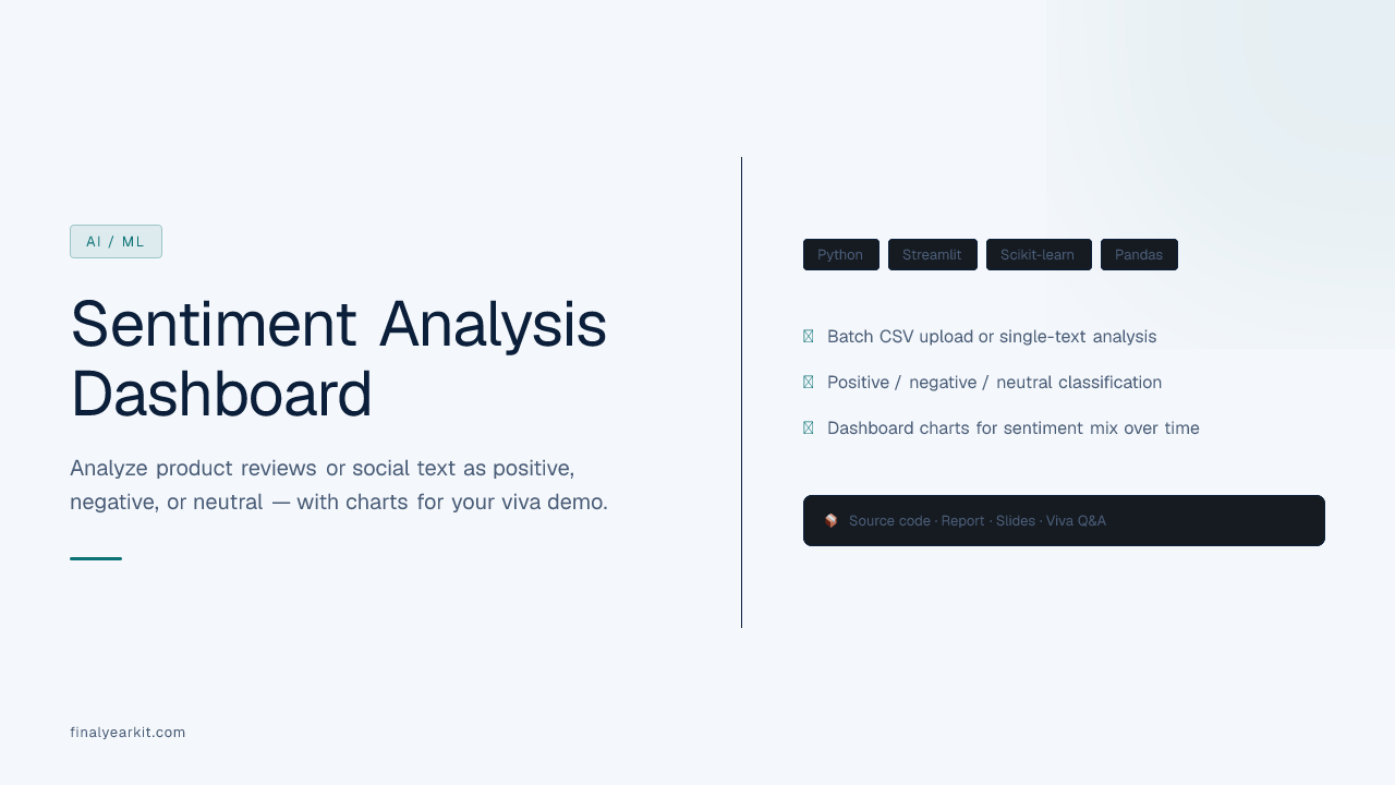 Sentiment Analysis Dashboard